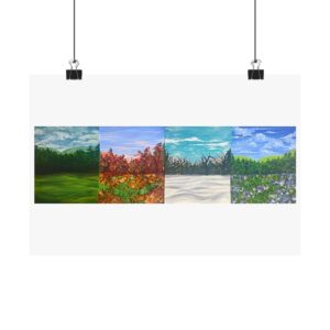 four seasons matte horizontal poster