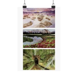 landscapes vertical poster